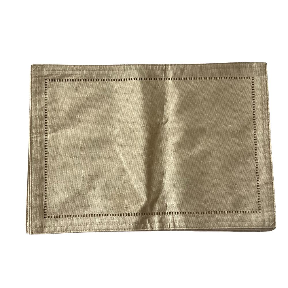 NWOT Nautica Gold Glitter Placemats